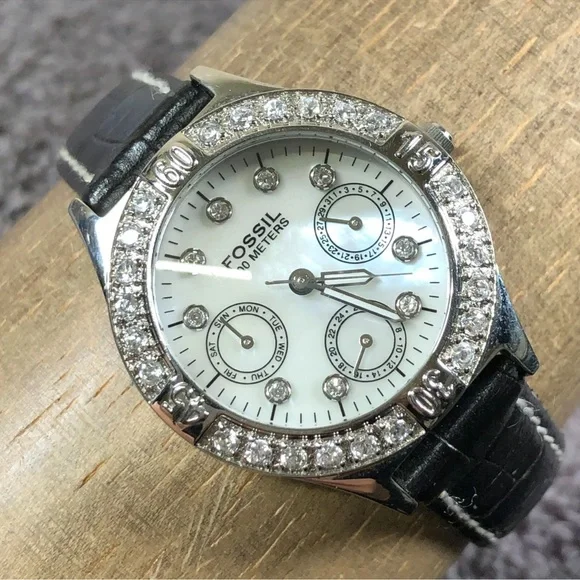 Fossil | Accessories | Fossil Womens 0m Pave Bezel Quartz  display picture 2